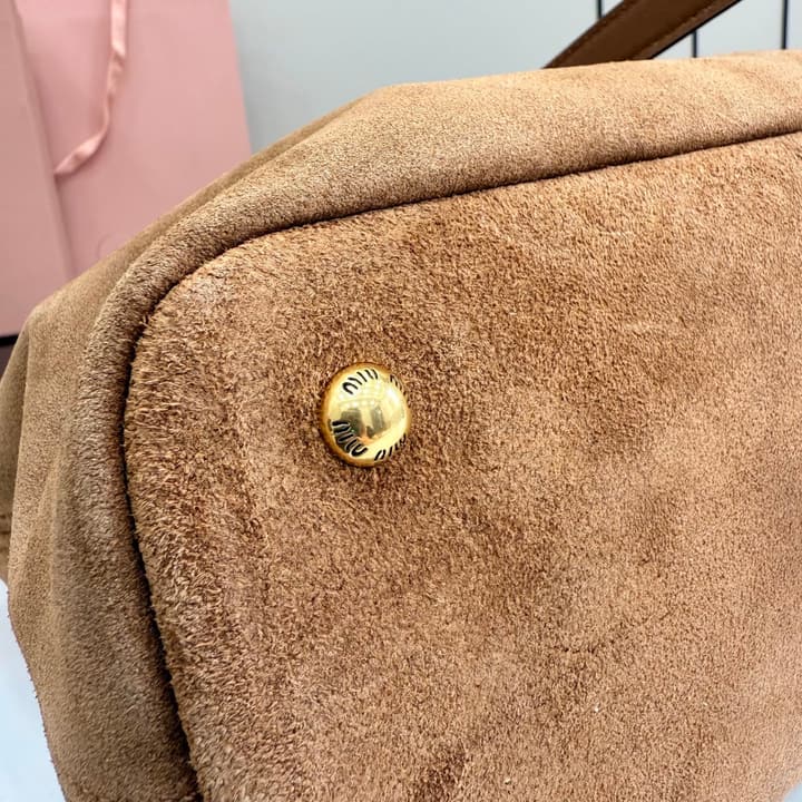 Miu Miu Aventure Suede Tote Bag