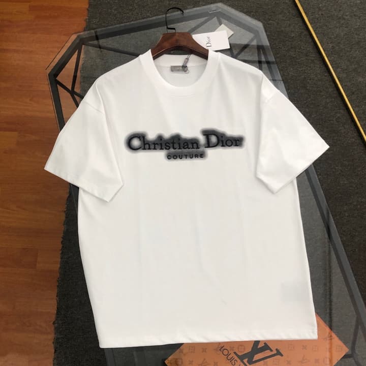 Dior Embroidered Logo Crewneck T-Shirt – 2026SS in Black