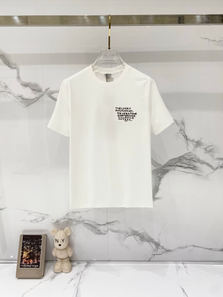 Loewe Cartoon Dog Embroidered T-Shirt in Black