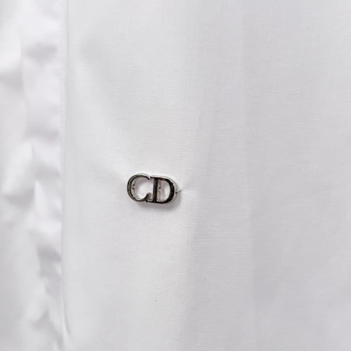 Dior Classic Silver CD Metal Waist Shirt in Black