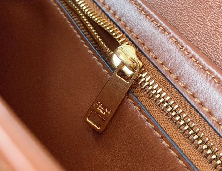Celine Triomphe Monogram Tofu Shoulder Bag – 2020 Collection in Dark Triomphe Canvas