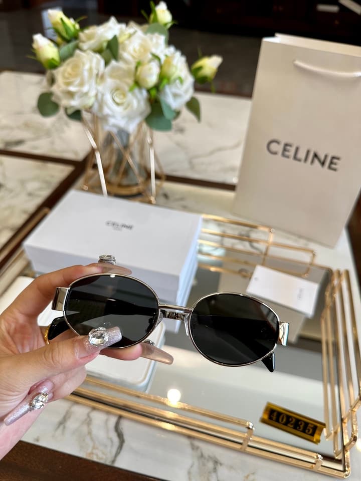 Celine Polarized Acetate Sunglasses