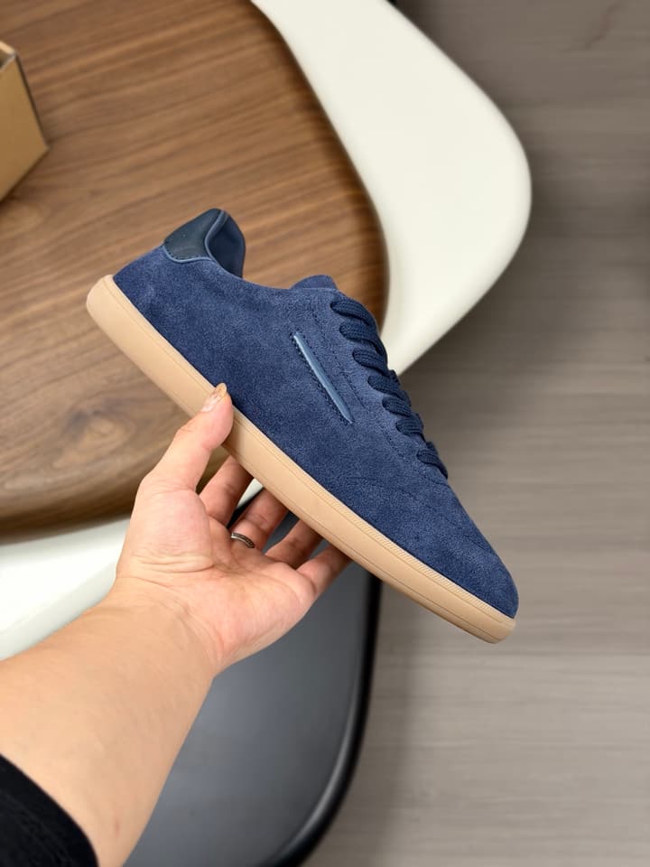 Zegna Old Money Suede Casual Sneakers