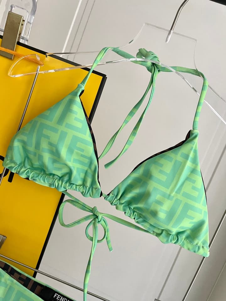 Fendi Reversible One-Piece Swimsuit in Blue Monogram