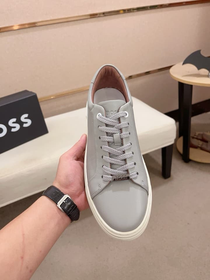 Boss Premium Casual Men's Sneakers in Black Monochromatic