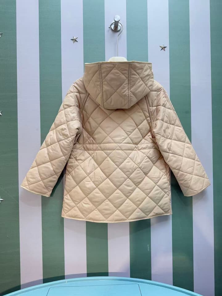 Burberry Mid-Length Puffer Jacket – Kids Collection – 25AW in Dark Charcoal Quilted Jacket