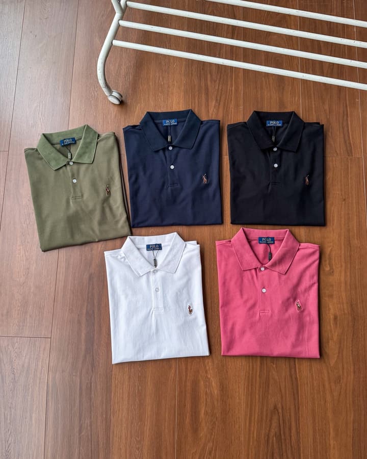 Ralph Lauren Small Pony Embroidery Cotton Polo Shirt – Summer Collection in Army Green