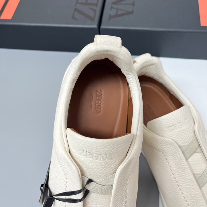 Zegna SECONDSKIN Triple Stitch™ Casual Sneakers in Monochromatic Black
