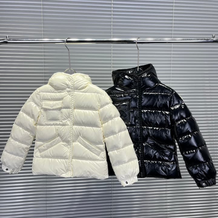 Moncler Kids Hooded Down Jacket – 25FW in Classic Black
