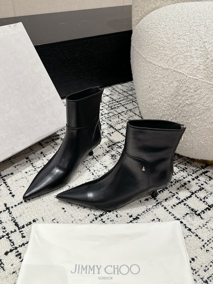 Jimmy Choo Classic Teardrop Heel Ankle Boots