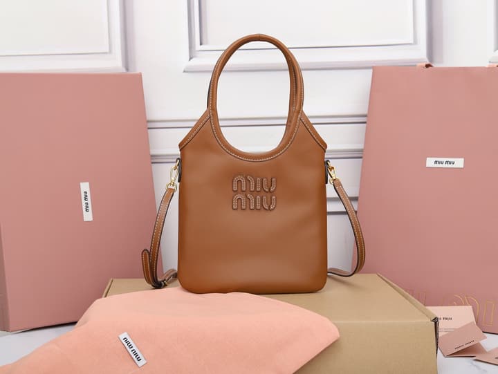 Miu Miu Mini Tote Bag in Black