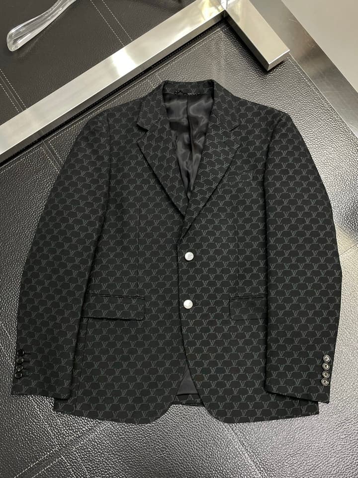 Louis Vuitton Exclusive Casual Blazer in Dark Gray Monogram Blazer