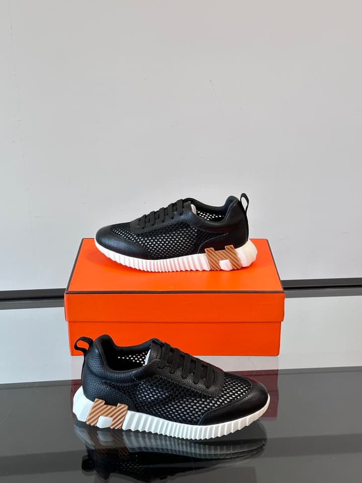 Hermès Bouncing Sneakers in White