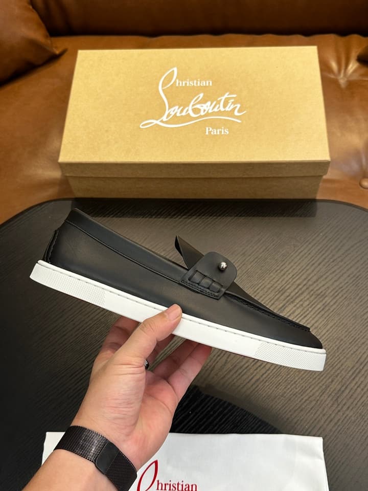 Christian Louboutin Men's Casual Sneakers in All White