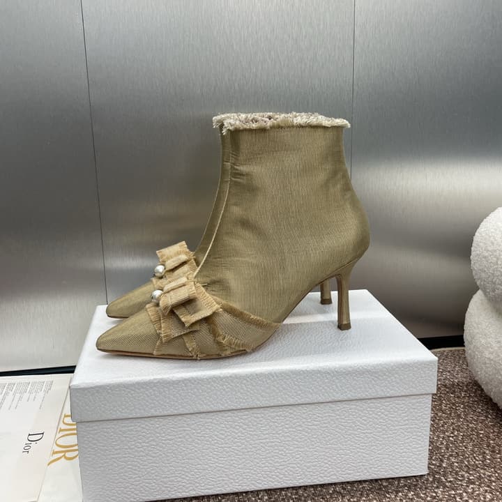 Dior J'Adior Adiorble Tassel Ankle Boots – 2024FW in Black Grosgrain