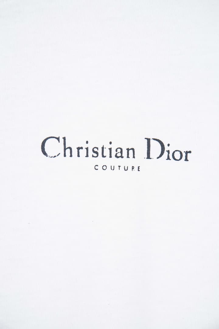 Dior Classic English Letter Long Sleeve T-Shirt in Black
