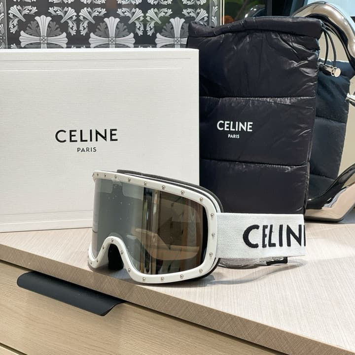 Celine Ski Goggles in All Black Frame