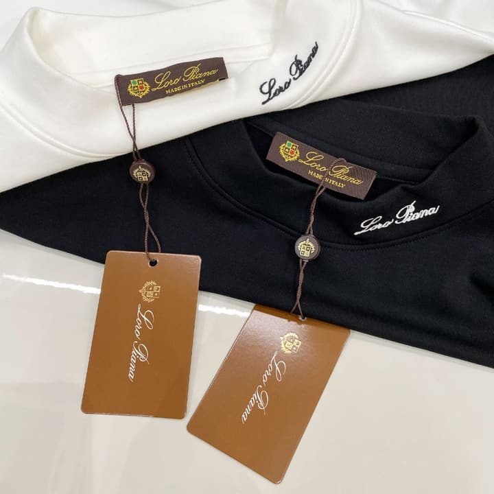 Loro Piana Fashion Casual Long Sleeve T-Shirt – Early Autumn New Counter Style in Classic Black