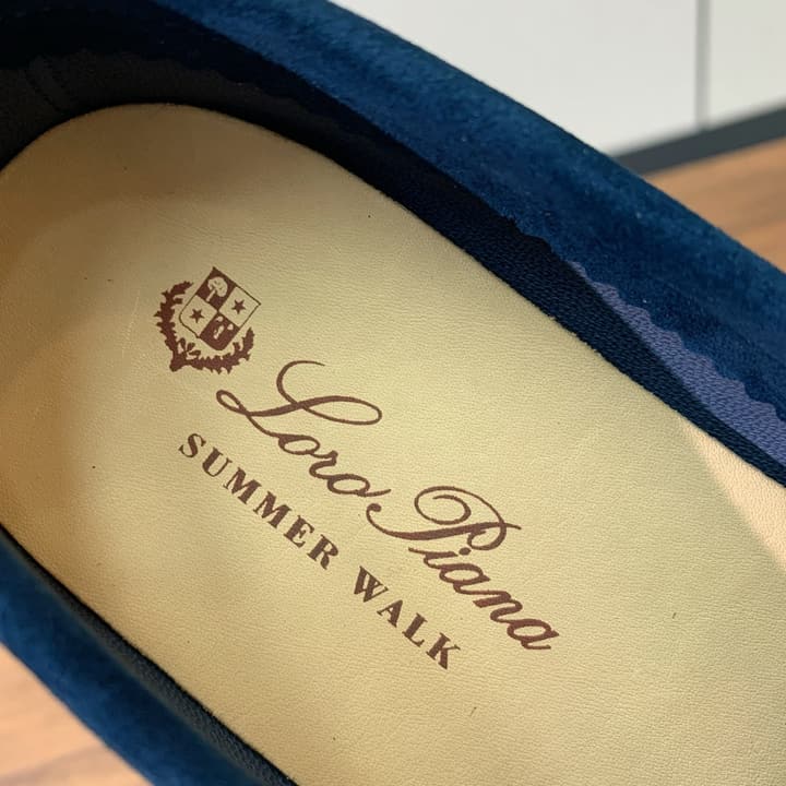 Loro Piana Glossy Cashmere Loafers in Blush Pink Suede