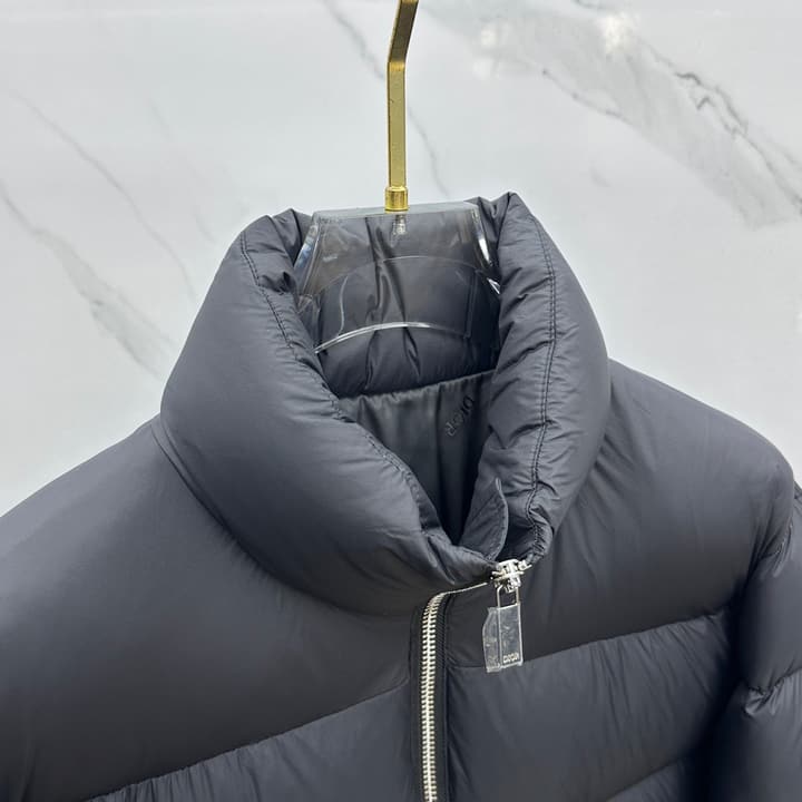 Dior Stand Collar Goose Down Puffer Jacket – 25FW in Classic Black Puffer