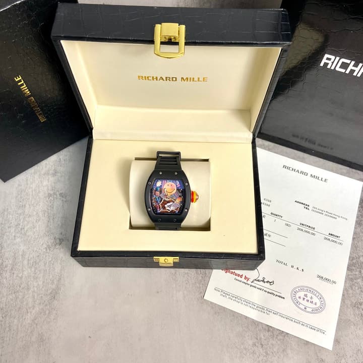 Richard Mille RM 88 Automatic Tourbillon Smiley Watch in Matte Black