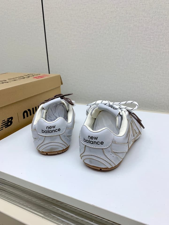 Miu Miu x New Balance Collaboration Runway Sneakers – 2024 in Distressed Grey