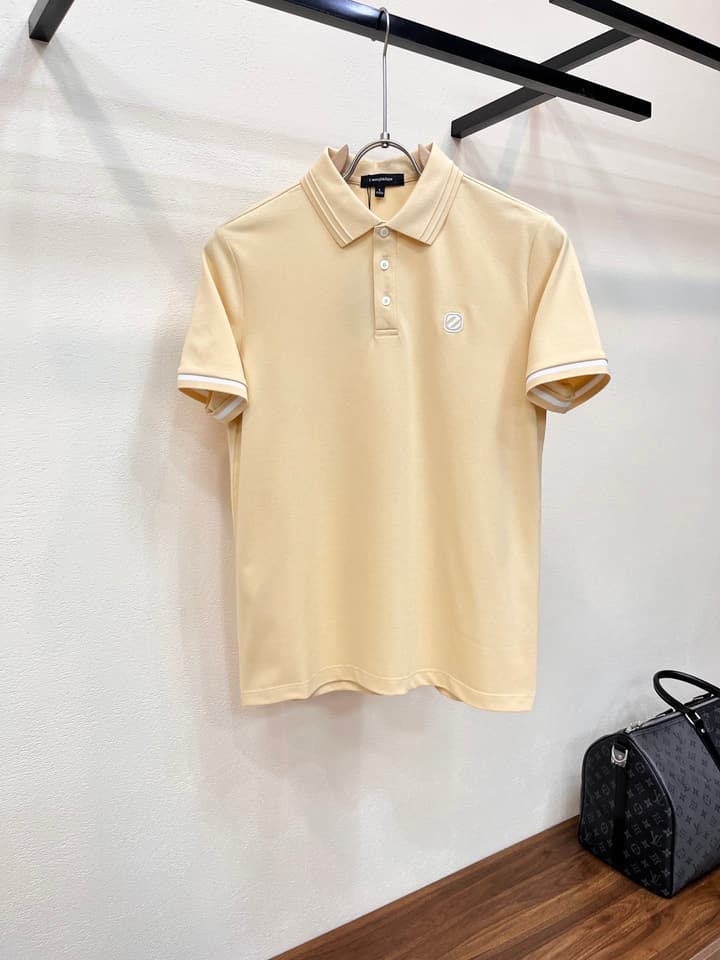 Zegna Embroidered Logo Piqué Cotton Polo Shirt – 2026 Spring/Summer Collection in Navy Blue