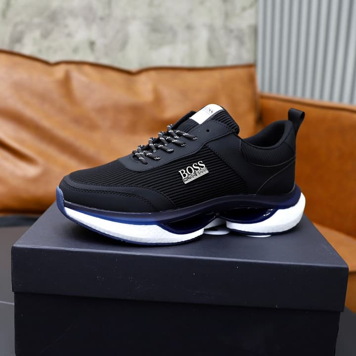 Boss 2024 Knit Sneakers – New Collection in Black Knit