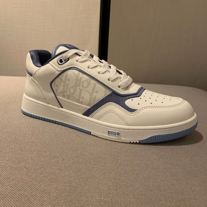 Dior B27 Uptown HYLTON NEL Limited Edition Low-Top Sneakers in White And Black