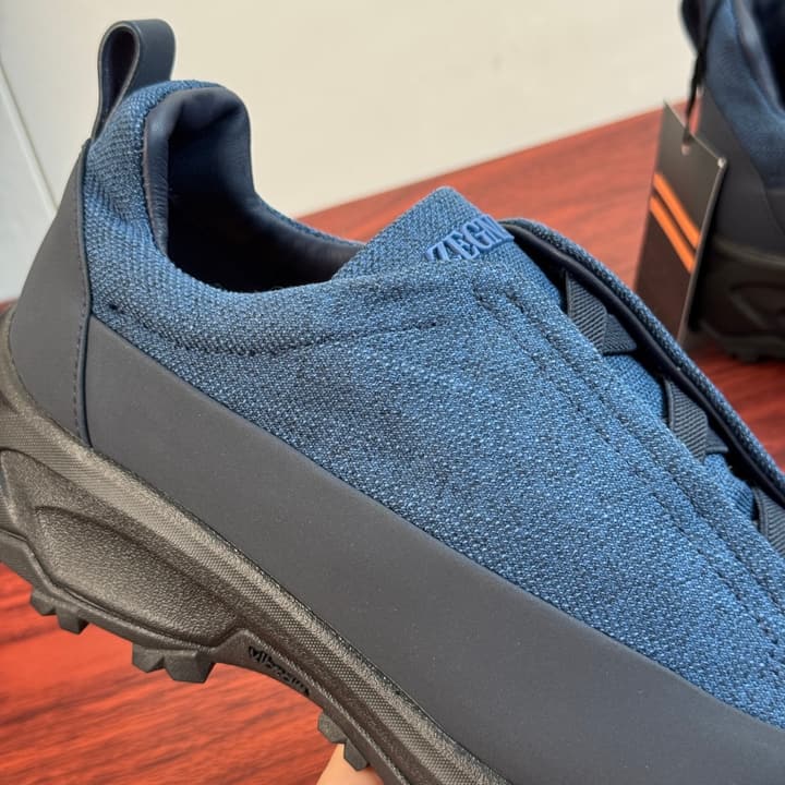 Zegna Triple Stitch Monte Canvas Sneakers