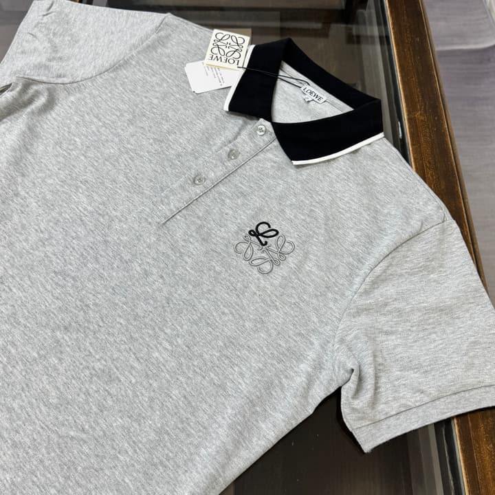 Loewe Business Casual Short-Sleeved Polo Shirt – 2026SS in Black
