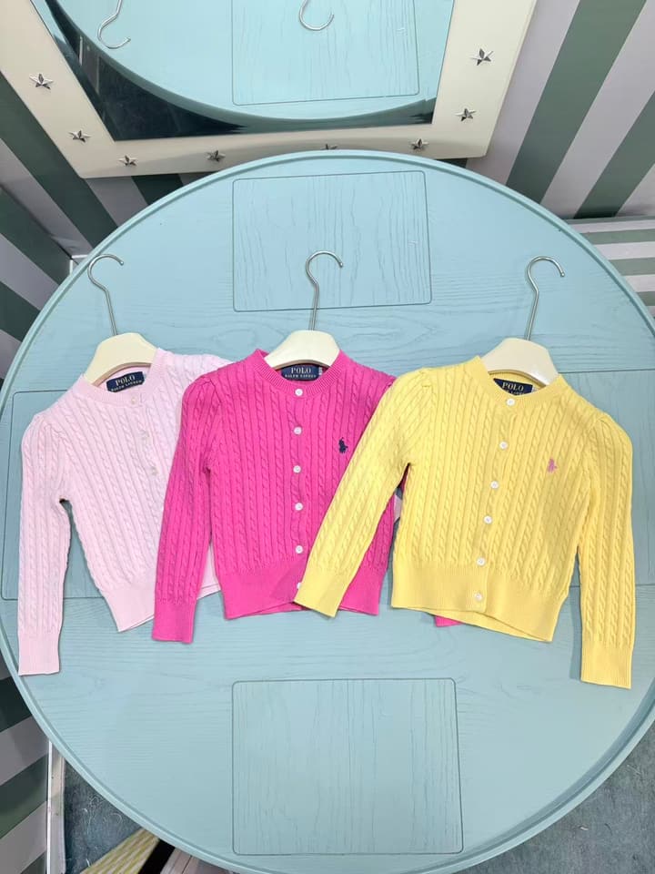 Ralph Lauren Kids Classic Striped Knit Sweater – 2025SS in Bright Yellow Cable Knit