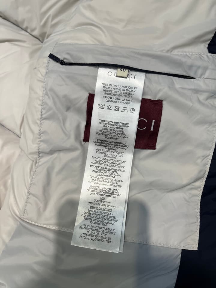 Gucci 1985 Autumn/Winter Down Jacket in Gold
