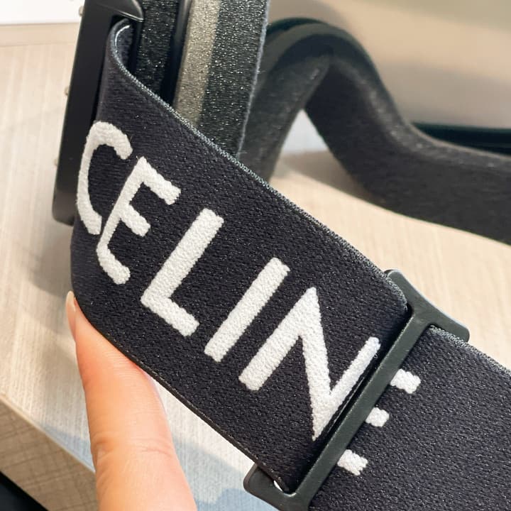Celine Ski Goggles in All Black Frame