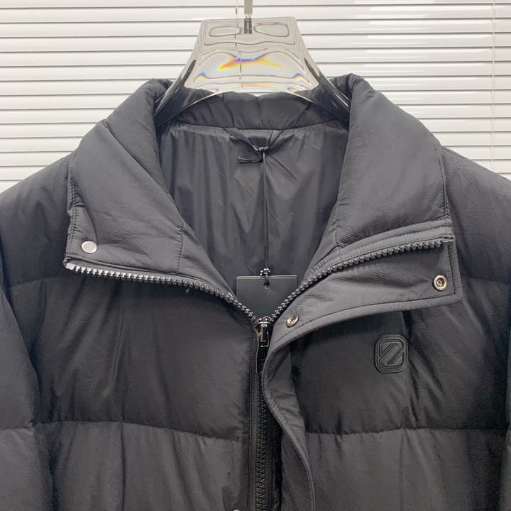 Zegna Goose Down Puffer Jacket – 25SS/FW in Classic Black