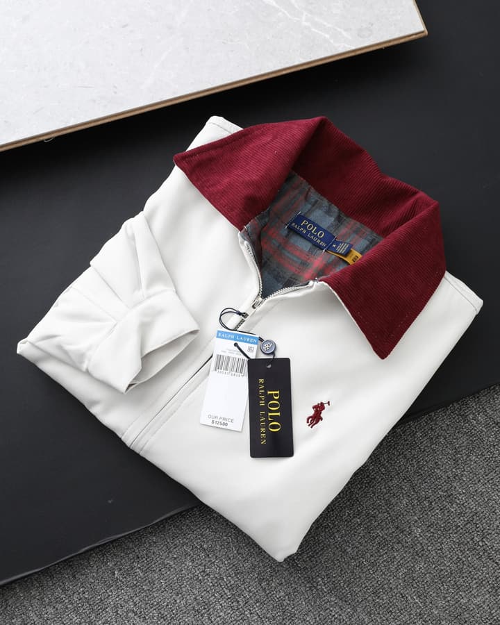 Ralph Lauren Classic Harrington Zip Jacket in Red