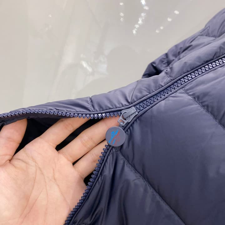 Moncler Men's Hooded Goose Down Jacket – 2025FW in Dark Gray