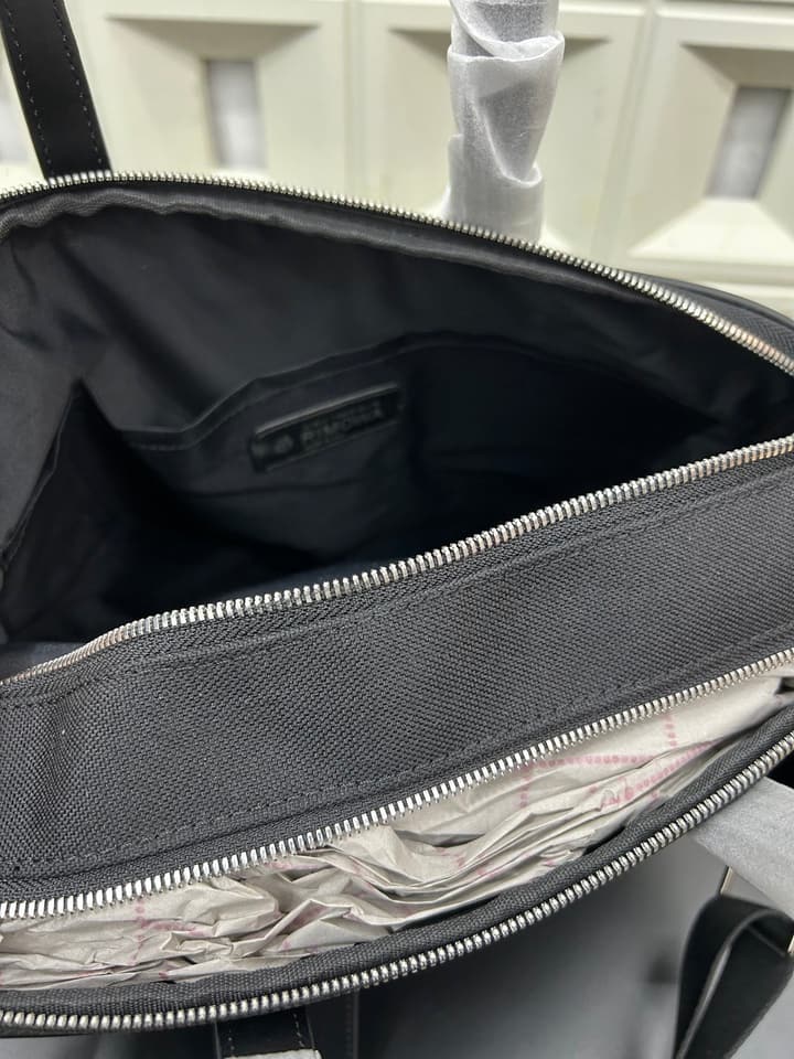 RIMOWA Never Still Canvas and Leather Briefcase in Black Canvas Briefcase