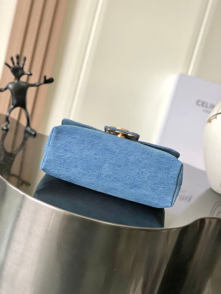 Celine Teen Victoire Denim Crossbody Bag – 2024 Collection