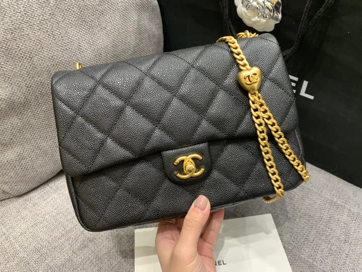Chanel Heart Ball Caviar Shoulder Bag – 23P Collection