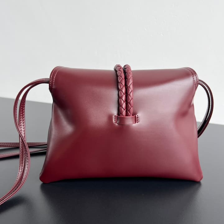 Bottega Veneta Baby Liberta Calfskin Shoulder Bag in Classic Black