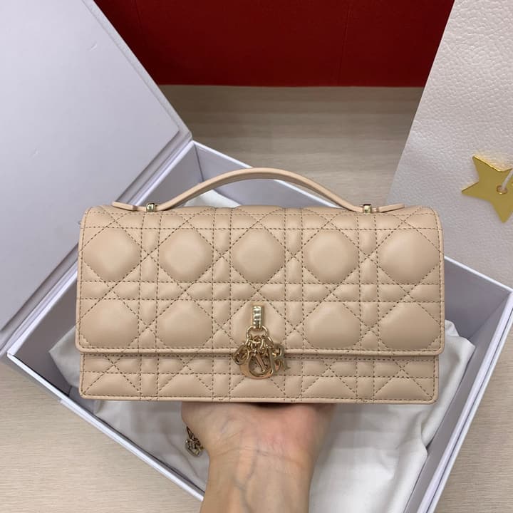 Dior Miss Mini Chain Handbag in Beige