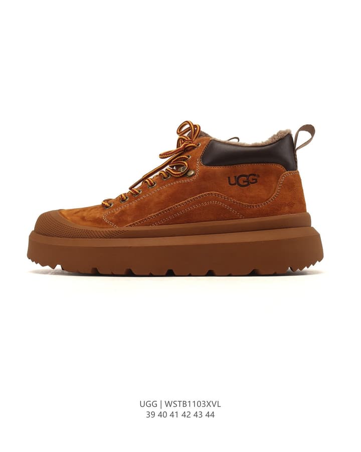 UGG Retro Low-Top Sneaker Boots in Rust Brown Suede