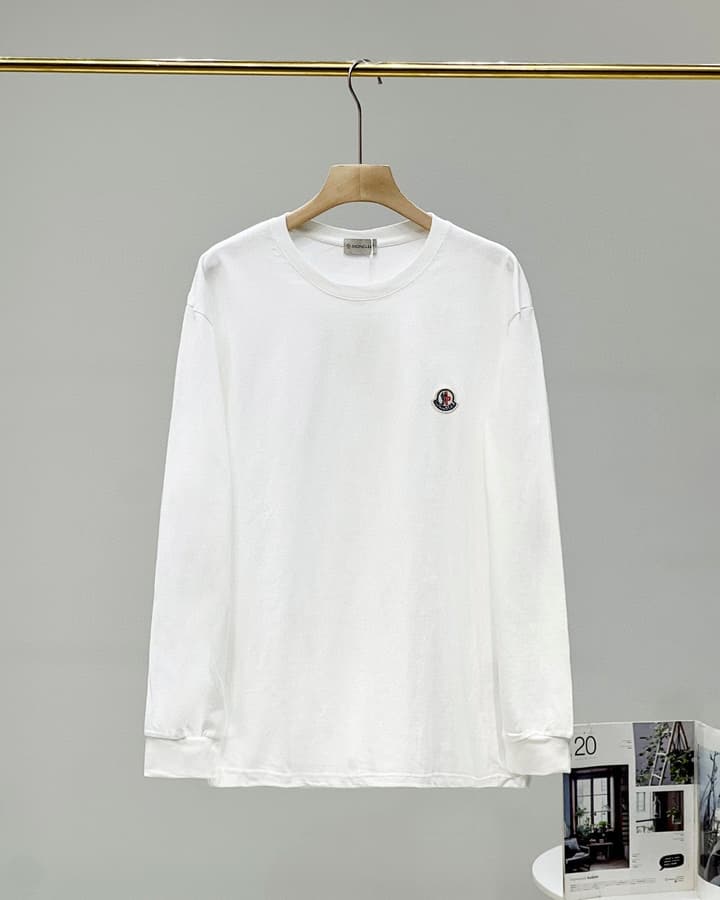 Moncler Men's Crewneck T-Shirt – 2025 Fall Collection in White