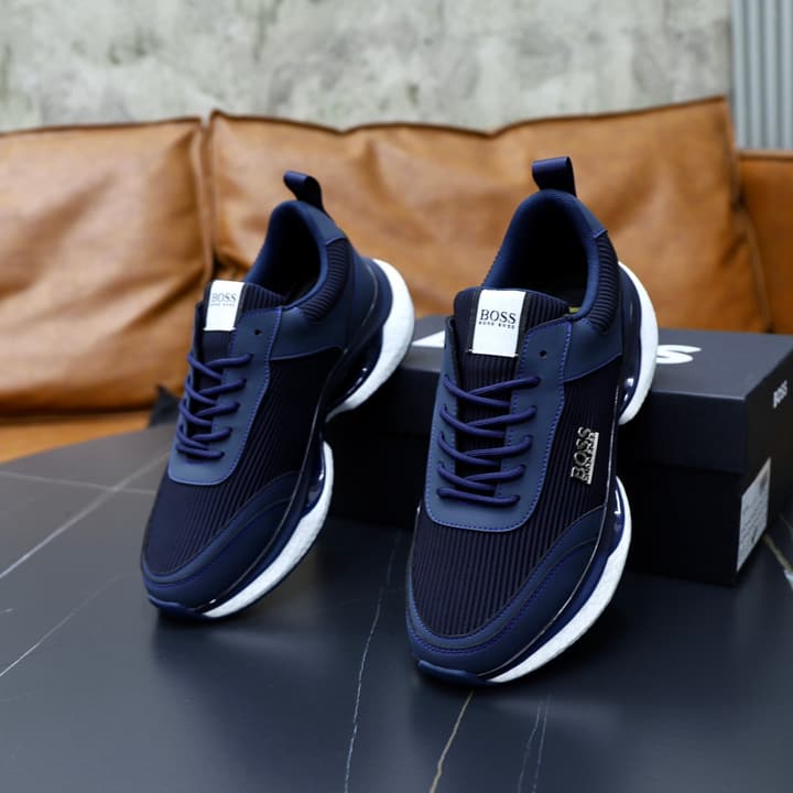 Boss 2024 Knit Sneakers – New Collection in Black Knit