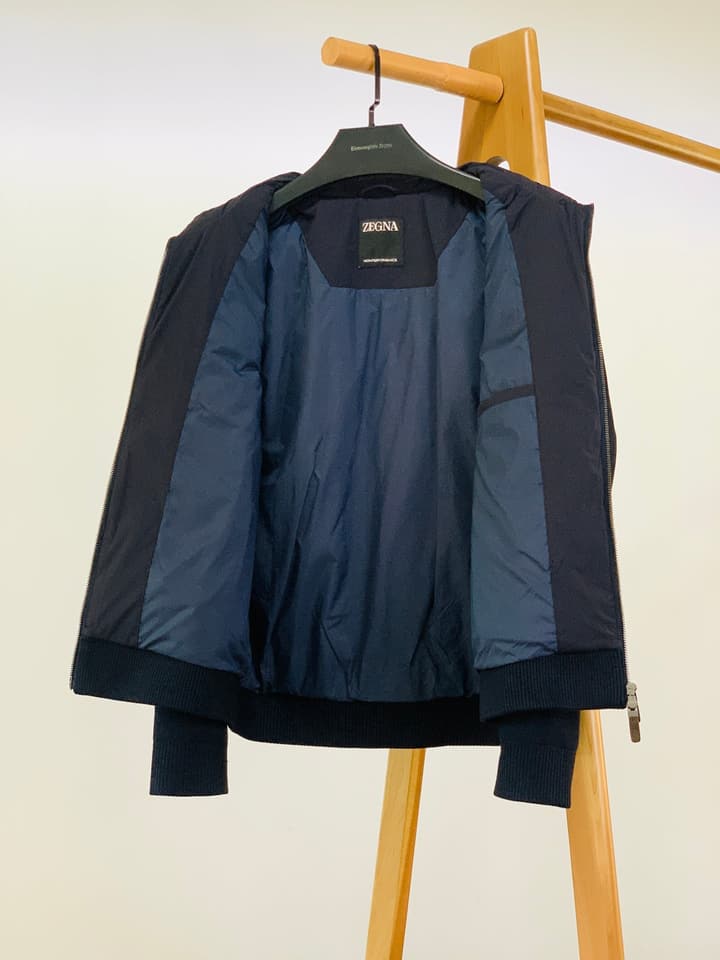 Zegna Spliced Down Puffer Jacket – 2025FW in Classic Black