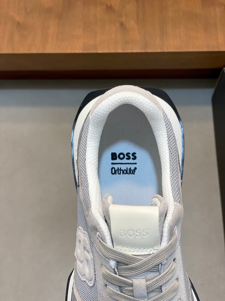 Boss Menswear Suede and Mesh Sneakers