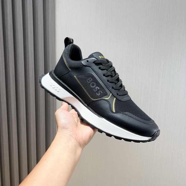 Boss Men's Luxury Sport Sneakers in Black