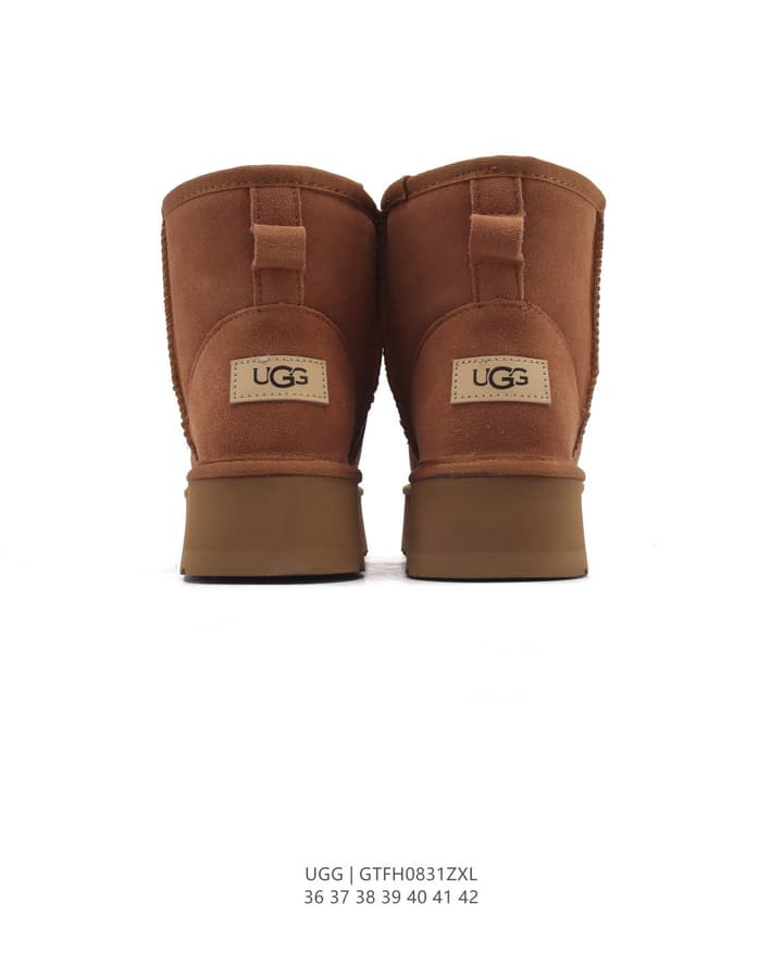 UGG Flat High-Top Wool Snow Boots
