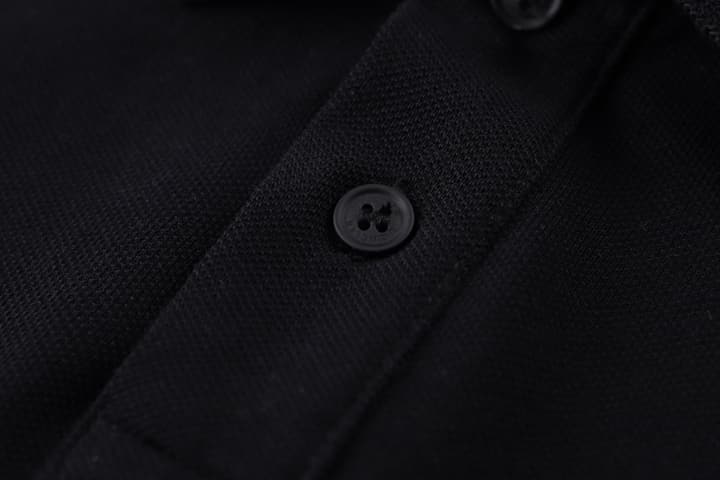 Moncler Logo Patch Cotton Pique Polo Shirt – 26SS in Black